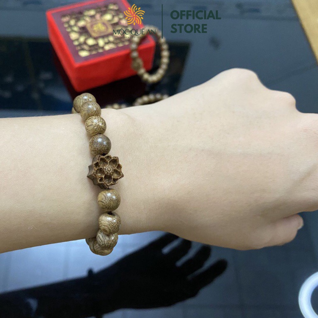 Vòng Tay Trầm Hương Hạt Tròn Đơn 6/8/10/12mm Nam Nữ Phong Thủy May Mắn Bình An