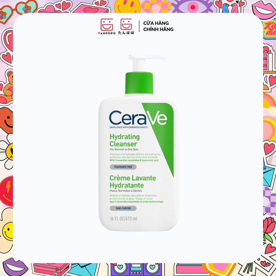 Sữa Rửa Mặt Dưỡng Ẩm Cerave Cho Da Thường, Da Khô Hydrating Cleanser
