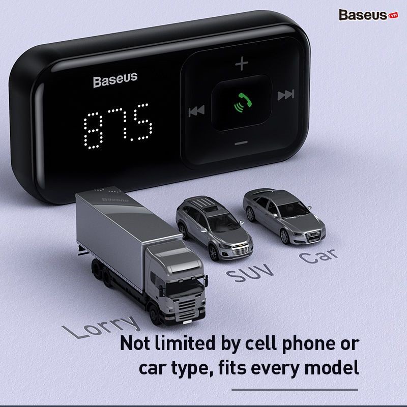 Bộ tẩu sạc đa năng trên xe hơi Baseus T Typed S-16 Wireless MP3 Car Charge