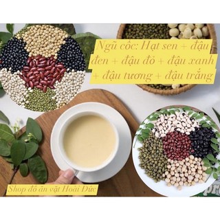 1kg bột ngũ cốc 6 loại hạt rang xay thơm ngon nhà làm