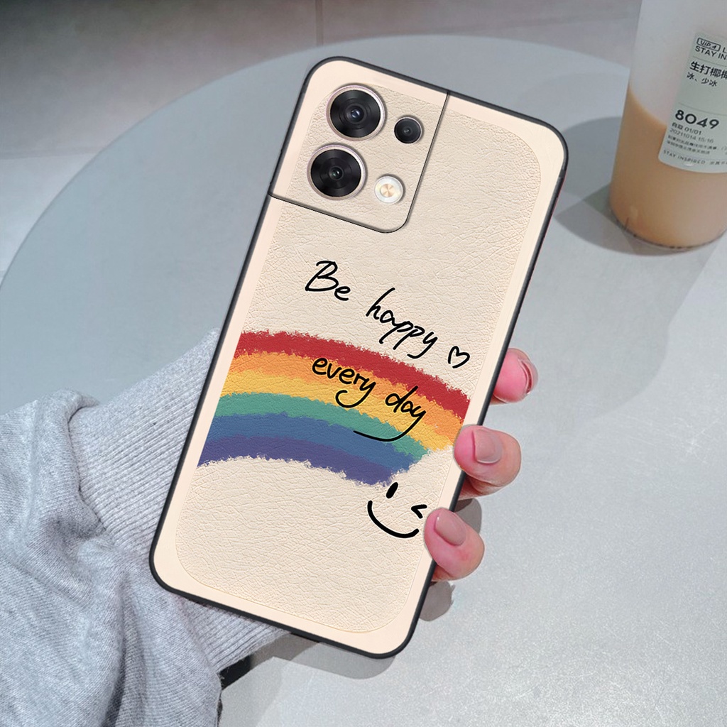 Ốp Oppo RENO 8 5G / RENO 8Z 5G / RENO 8 4G in hình cô gái be happy trẻ trung cá tính đầy năng động