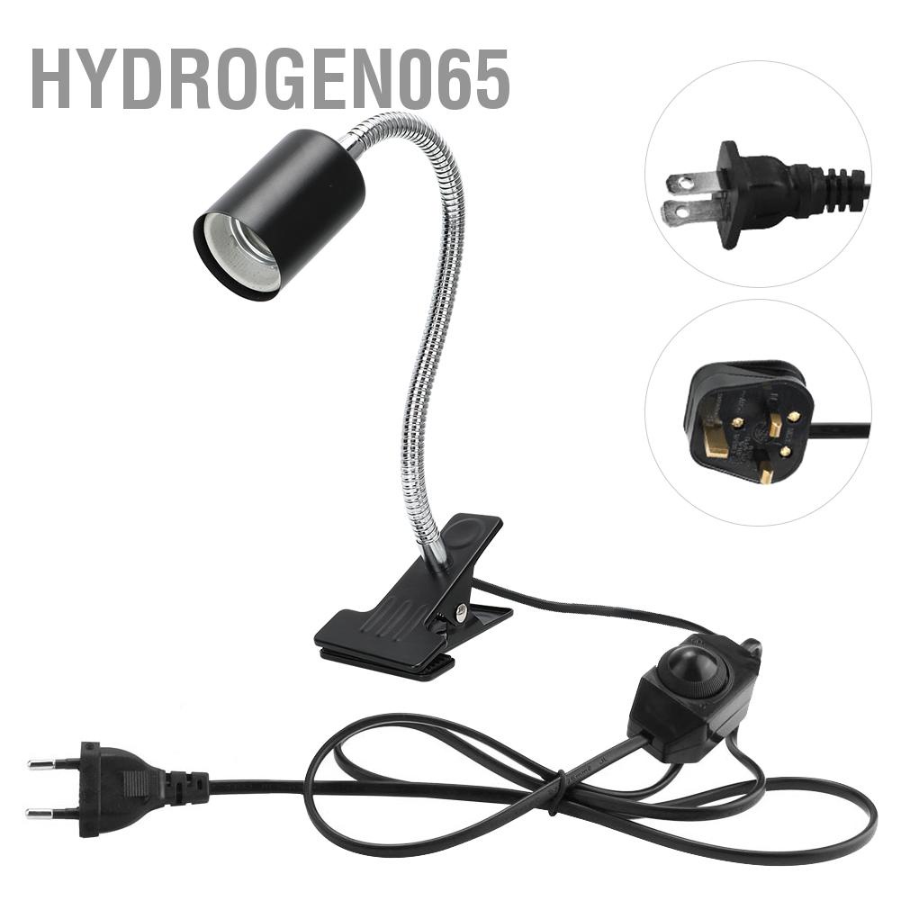 Hydrogen065 360 độ Xoay có thể điều chỉnh nhiệt Rùa Thằn lằn Cá bò sát Đèn sưởi Đế kẹp Kẹp Giá đỡ chiếu sáng