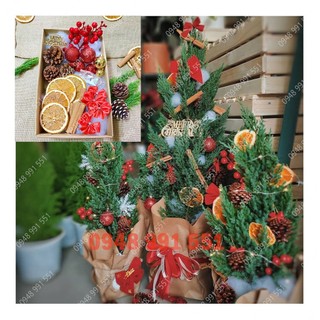 Bộ phụ kiện trang trí cây thông Noel đầy đủ như hình - Mẫu số 11