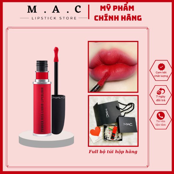 Kem Mac Màu 987 M-A-Csmash - Tone Đỏ Tươi