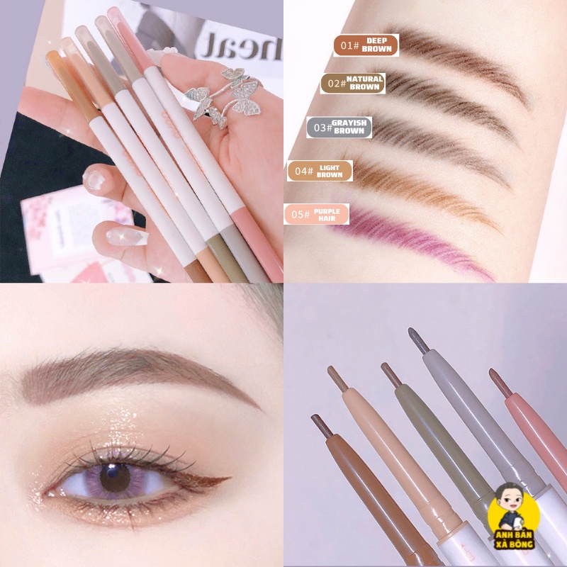 Bút Chì Kẻ Mày Hai Đầu NOVO  Long-lasting Makeup Fine-core Eyebrow Pencil 5447