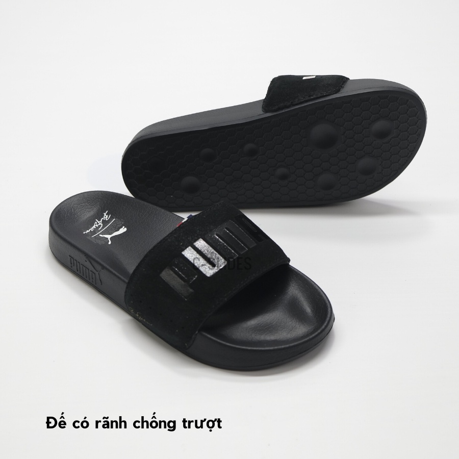 Dép quai ngang nam nữ PU MA BIGSEAN, dép quai ngang đế cao thời trang cao cấp