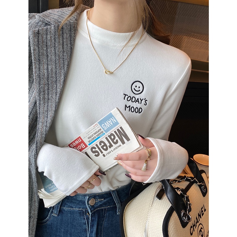 NRVP Áo Thun Nữ Dài Tay Phong Cách Hàn Quốc Mới 2023