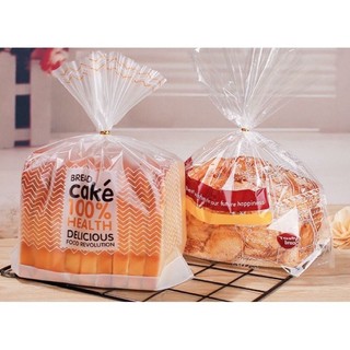 Túi đựng bánh mì gối mờ Bread cake 100% health 30x20cm