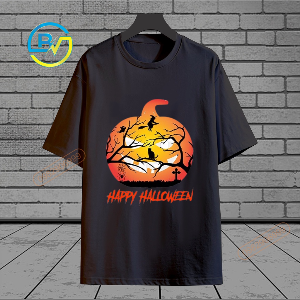 Áo thun tay lỡ haloween hot nhất hiện nay, chất thun cotton 4 chiều dành cho mọi lứa tuổi