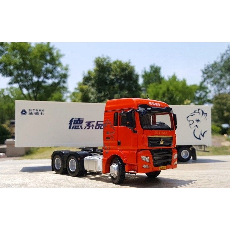 Xe Mô Hình Container sinotruk MAN hợp Kim 1:36