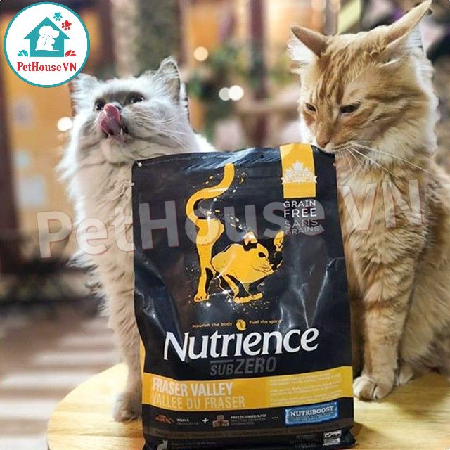 NUTRIENCE SUBZERO CAT - Bao 5Kg Thức Ăn Hạt Cho Mèo Vị Cá Biển & Rau Củ Quả Hàng Chính Hãng