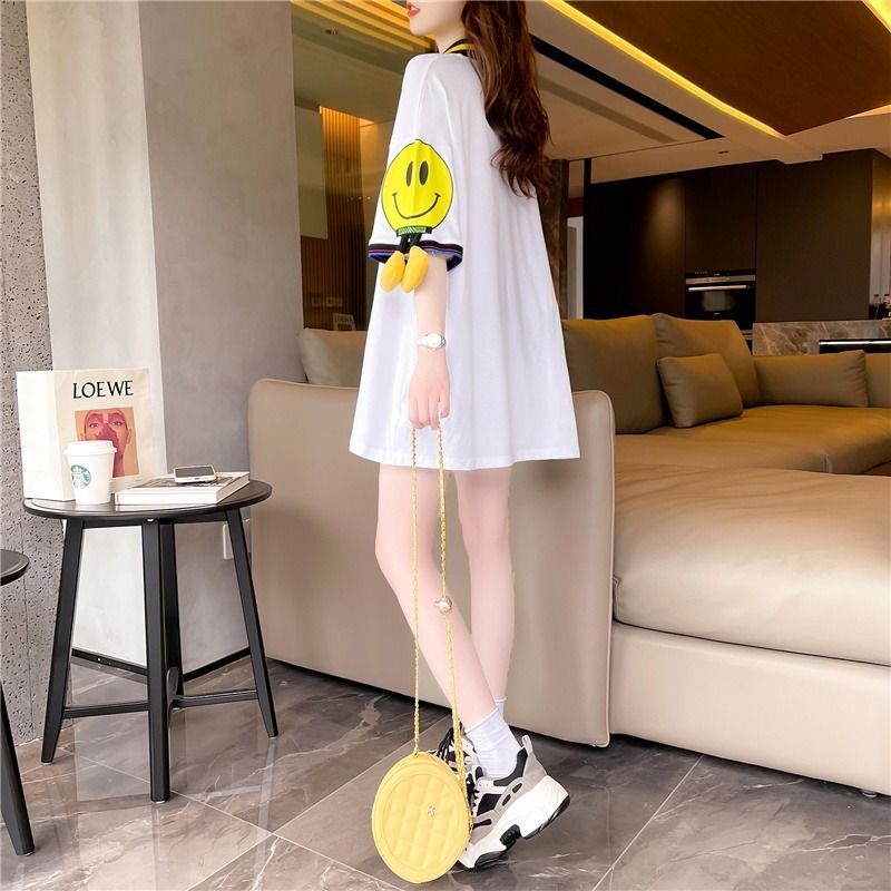 Áo Thun polo Tay Ngắn Dáng Rộng Phong Cách Phương Tây Thời Trang Mùa Hè Cho Nữ