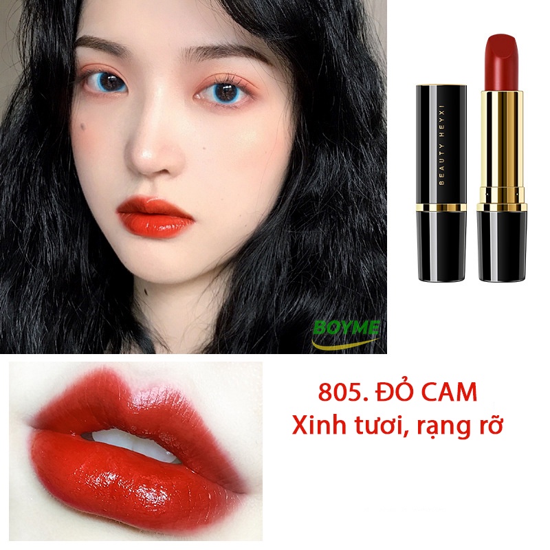 Son lì không trôi Son Môi Nữ HEYXI Giữ Màu, Lâu Trôi, Kèm Dưỡng Giúp Đôi Môi Bạn Luôn Căng Bóng, Gợi Cảm Và Đầy Quyến Rũ