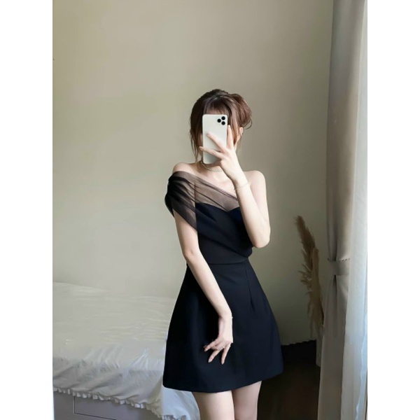 Đầm chéo vai Chibi Dress