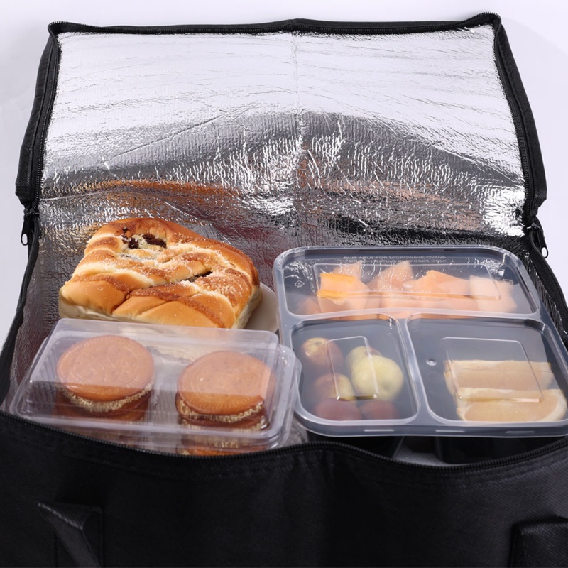 1 Túi Đựng Thức Ăn Cách Nhiệt Bằng Vải Không Dệt Đa Chức Năng