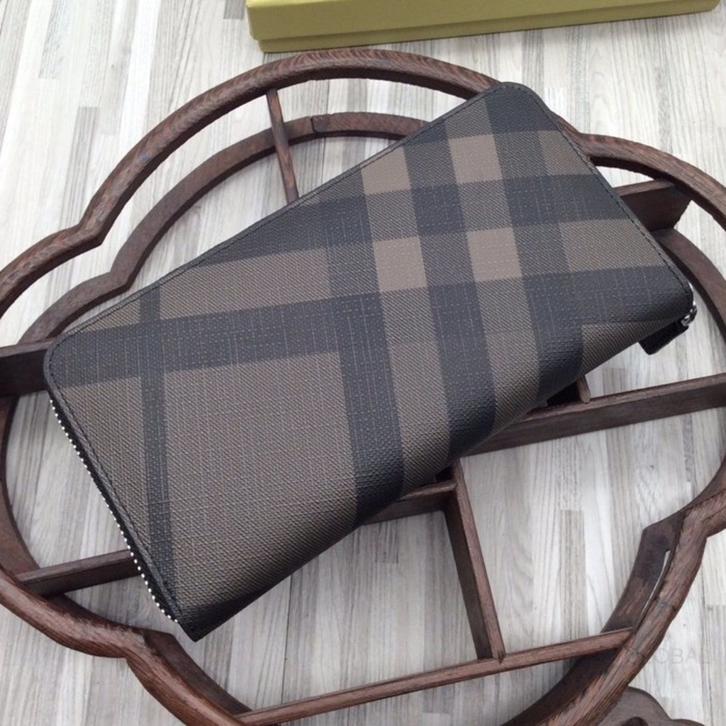 Ví Da Burberry Dáng Dài Có Khóa Kéo Thời Trang Cao Cấp Cho Nam