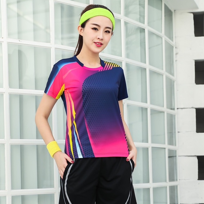 Áo Thun Thể Thao Tay Ngắn Thoáng Khí Mau Khô Thời Trang Mùa Hè Cho Nam Và Nữ