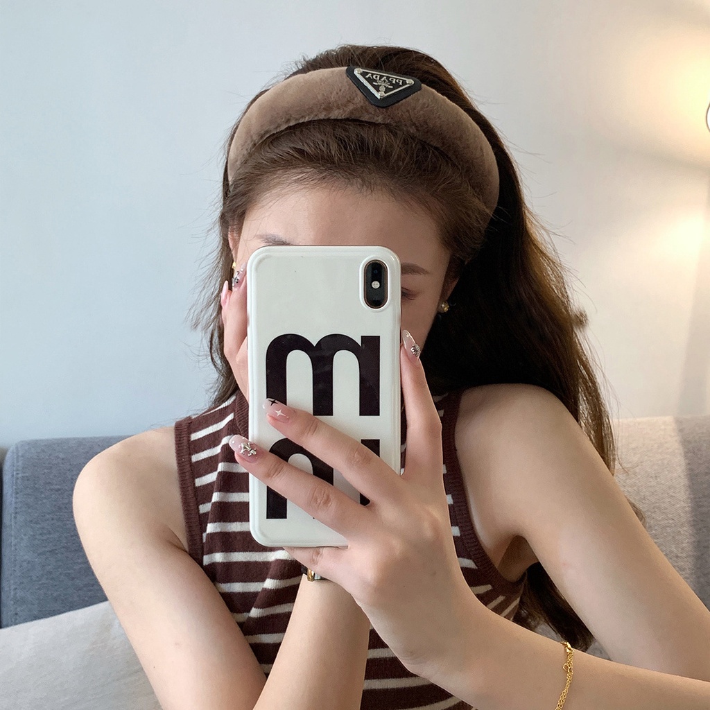 Băng Đô Cài Tóc Lông Nhung Thời Trang Thu Đông 2022 Dành Cho Nữ