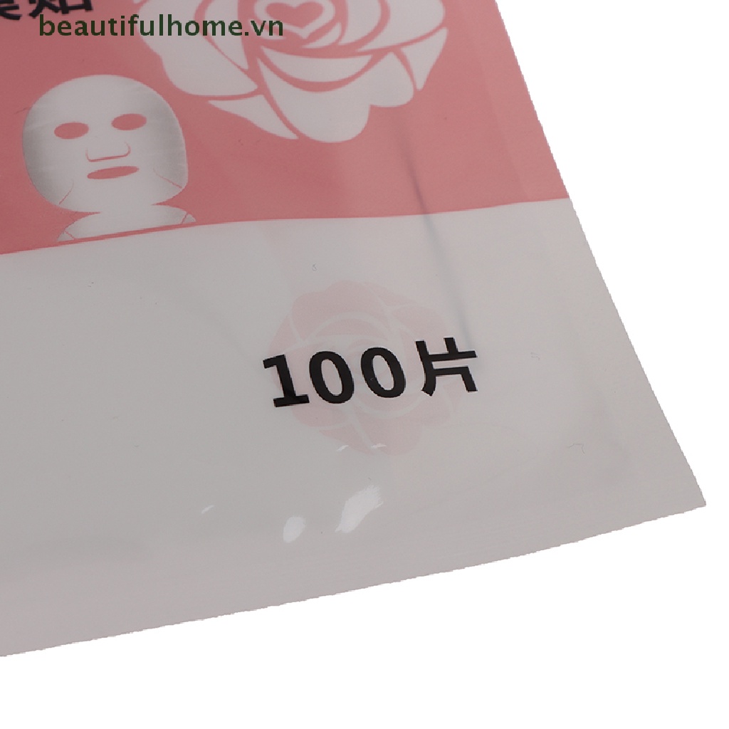 Bộ 200 Mặt Nạ Giấy Dùng Một Lần Làm Sạch Da Mặt Bằng Nhựa Tiện Dụng