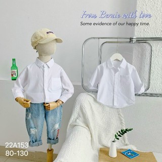 [BERNIE] 👔 ÁO SƠ MI TRẮNG PHONG CÁCH HÀN QUỐC CHO BÉ 👔