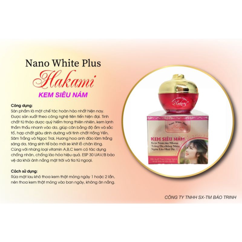 Kem hakami nanowhite plus 30g