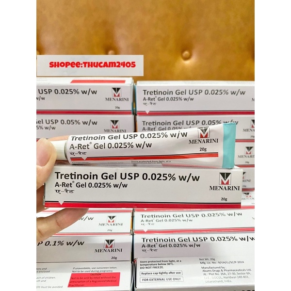 Gel Aret Tretinoin Giảm mụn, mờ thâm , chống lão hóa .