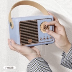 Loa Bluetooth HM 11 Plus kích thước lớn hơn bản HM11 ThườngKhông Dây Phong Cách Vintage Hỗ Trợ FM/AM/SW