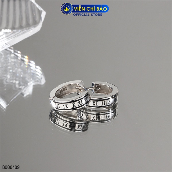 Bông tai bạc nữ la mã new chất liệu bạc 925 thời trang phụ kiện trang sức Viễn Chí Bảo B000409