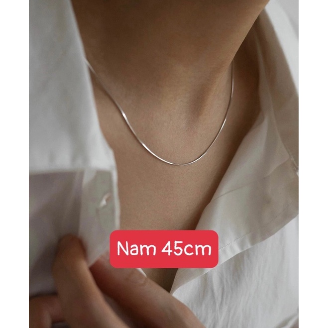 Dây chuyền sợi mì cao cấp chuẩn bạc s925 - CÓ BẢO HÀNH