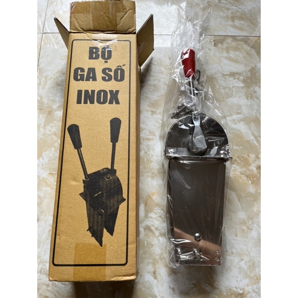 Tay ga số tàu biển Tay số inox 304 phụ tùng ghe biển