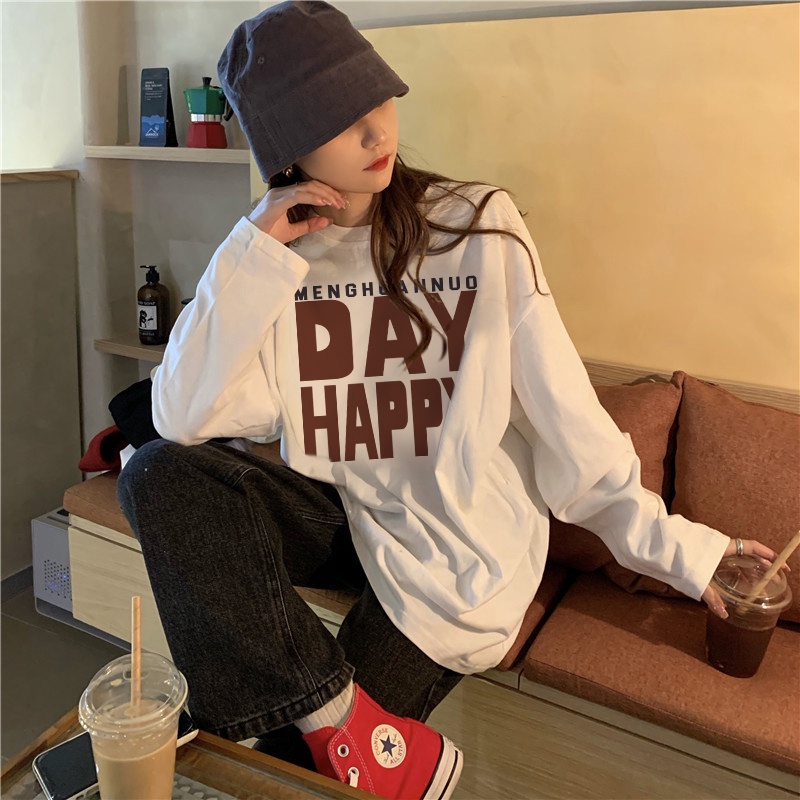 NRVP Áo Thun Nữ Dài Tay Thời Trang Hàn Quốc 2023