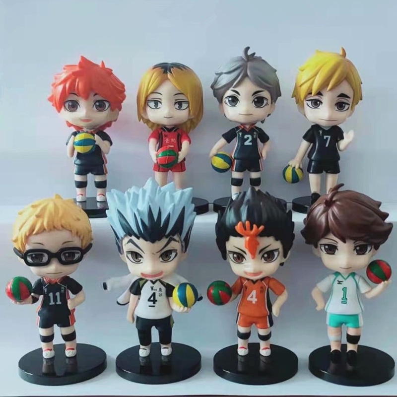 Set Mô hình Haikyuu Vua bóng chuyền Sugawara Koshi Yu Nishinoya Kei Tsukishima Tobio Kageyama Shoyo Hinata Kenma Kozume
