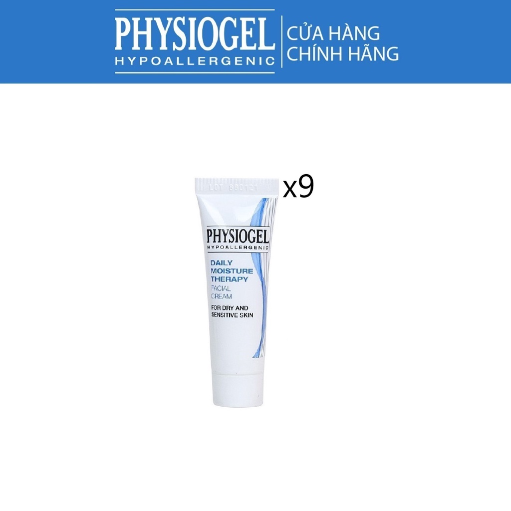 [Quà tặng không bán] Combo 9 Kem dưỡng ẩm Physiogel Facial Cream