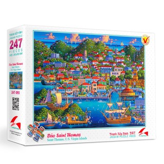 Tranh xếp hình Tia Sáng Jigsaw Puzzle 247 mảnh phát triển trí tuệ cho bé -Đảo Saint Thomas (Hoa Kỳ ) - MSP: 247-093