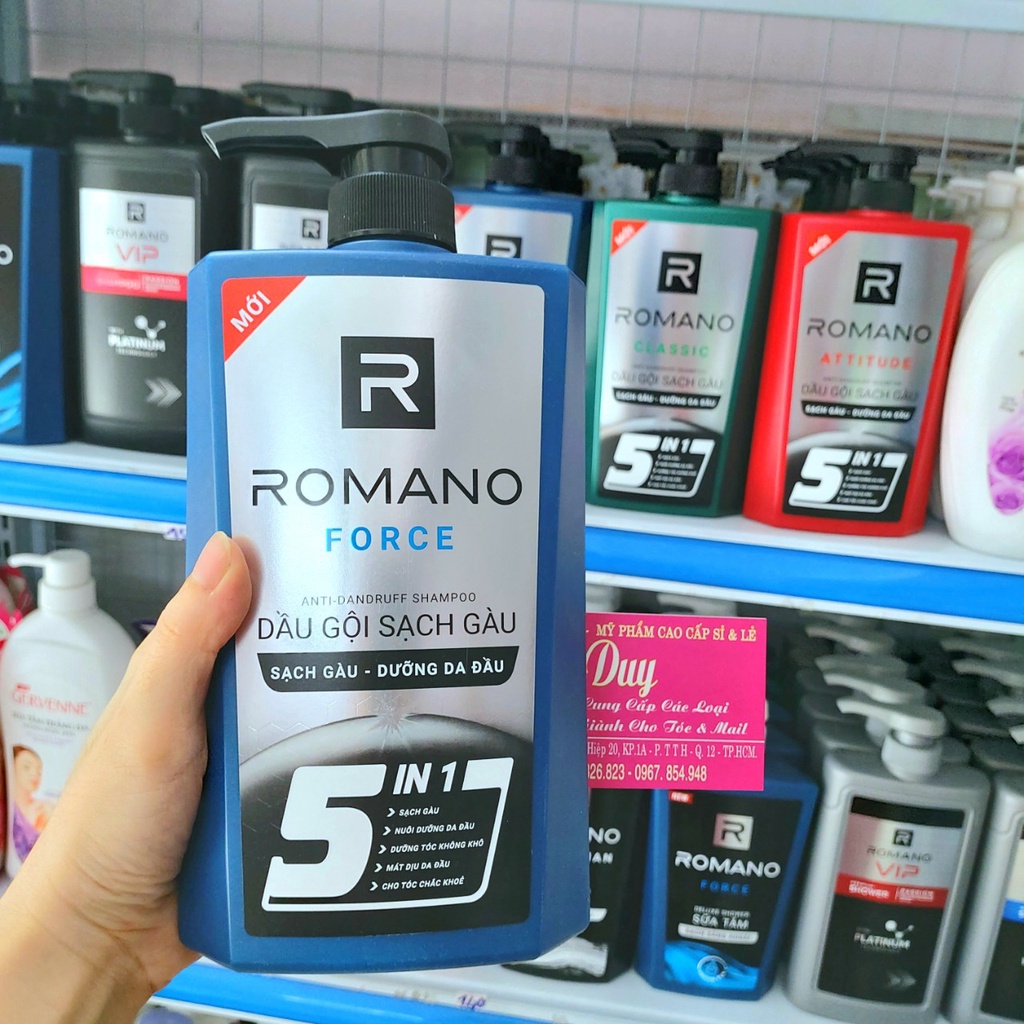 Dầu Gội - Sữa Tắm Romano 650g - Cho Hương Thơm Nam Tính Quyến Rũ