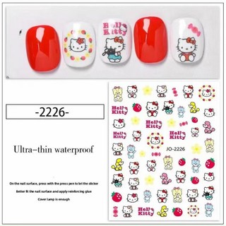 Sticker dán móng tay nail Hello Kitty hoạt hình