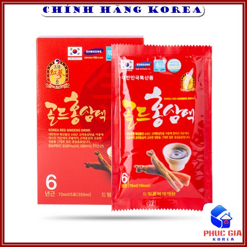 [1 Gói] Nước Hồng Sâm 6 Năm Hàn Quốc