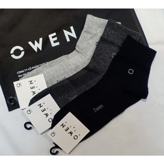 OWEN - Tất nam cổ cao 100% cotton CHÍNH HÃNG NO TEM MÁC