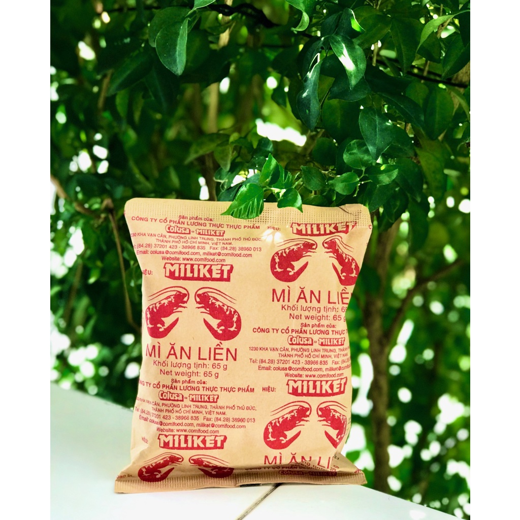 Mì tôm Miliket giấy vàng 65gr - Làm mì trộn thơm ngon với sốt Saucy