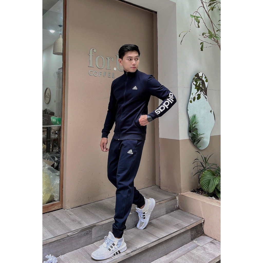 Bộ thu đông nam DECAL dài tay,Bộ nỉ nam thu đông dày dặn, chuẩn form,khóa kéo cao cấp Hàng loại 1,Logo thêu 100% sắc nét
