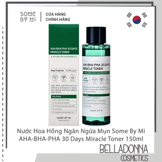 Nước Hoa Hồng Ngăn Ngừa Mụn Some By Mi AHA-BHA-PHA 30 Days Miracle Toner 150ml