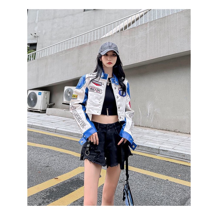 Áo Khoác Bóng Chày Phong Cách Hip hop Mỹ Cá Tính Cho Cặp Đôi