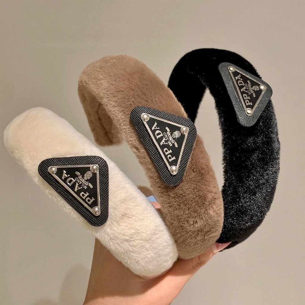 Băng Đô Cài Tóc Lông Nhung Thời Trang Thu Đông 2022 Dành Cho Nữ