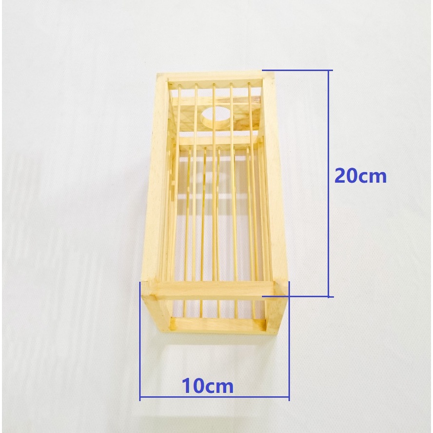 Đèn Tre Gỗ Thả Trần Trang Trí Dùng Để Decor Nhà Hàng Quán Cafe Homestay Cực Chất. Mẫu Hộp Chữ Nhật Apollo_90