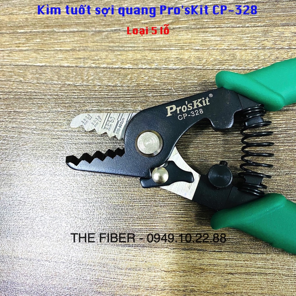 Kìm tuốt sợi quang Pro'sKit CP-328