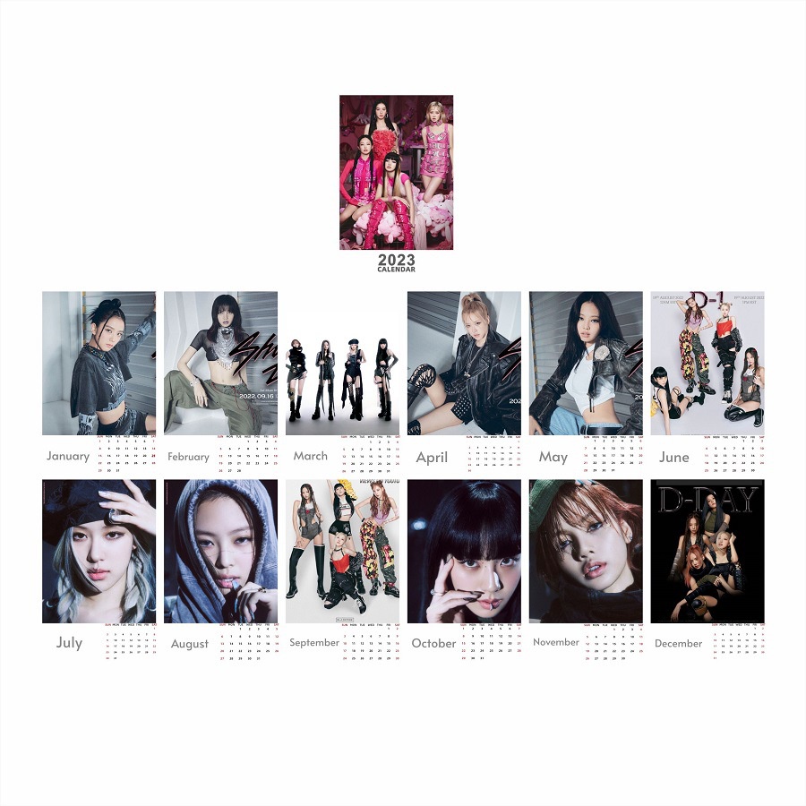 Lịch Để Bàn Năm 2023 Mini In Hình Nhóm Nhạc KPOP Blackpink
