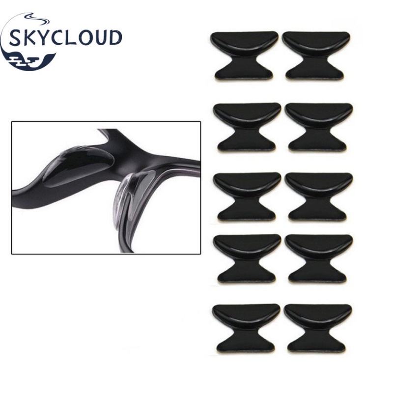 Miếng Đệm Mũi Thay Thế Bằng Silicon Gel Silica Mềm Nâng Chiều Cao Chống Trượt Cho Mắt Kính