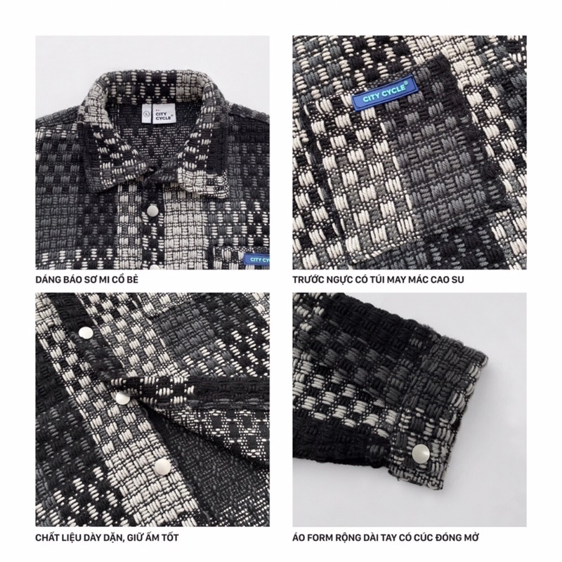 Áo khoác bomber jacket dạ Dark Grey - Áo khoác varsity unisex form rộng Local Brand