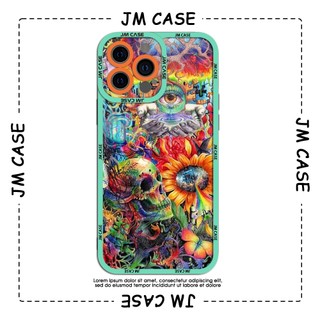 Ốp lưng iphone samsung xiaomi oppo cạnh vuông JMCase Psychedelic Art