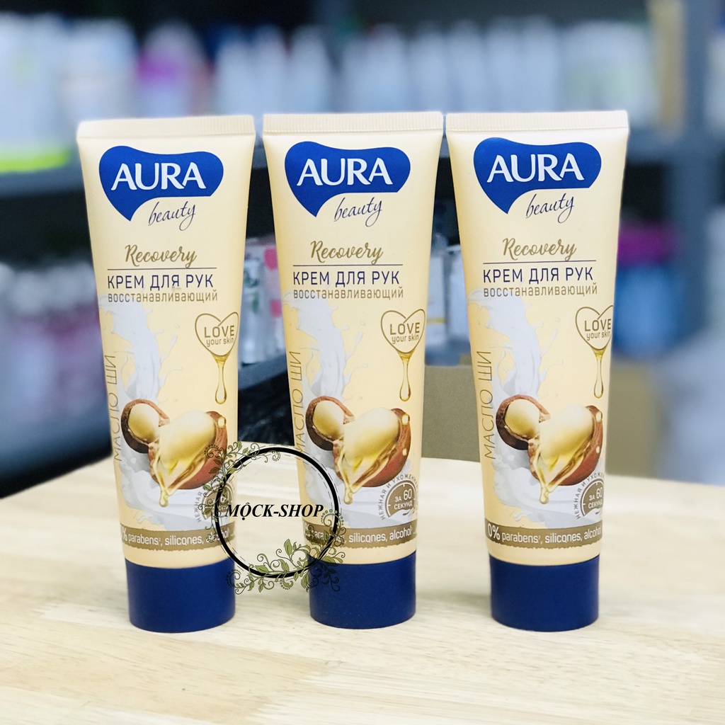 Kem Dưỡng Da Tay Aura của Nga 75ml - Kem Tay Aura Dưỡng Da Tay Mềm Mại, Chống Nhăn, Chống Nẻ